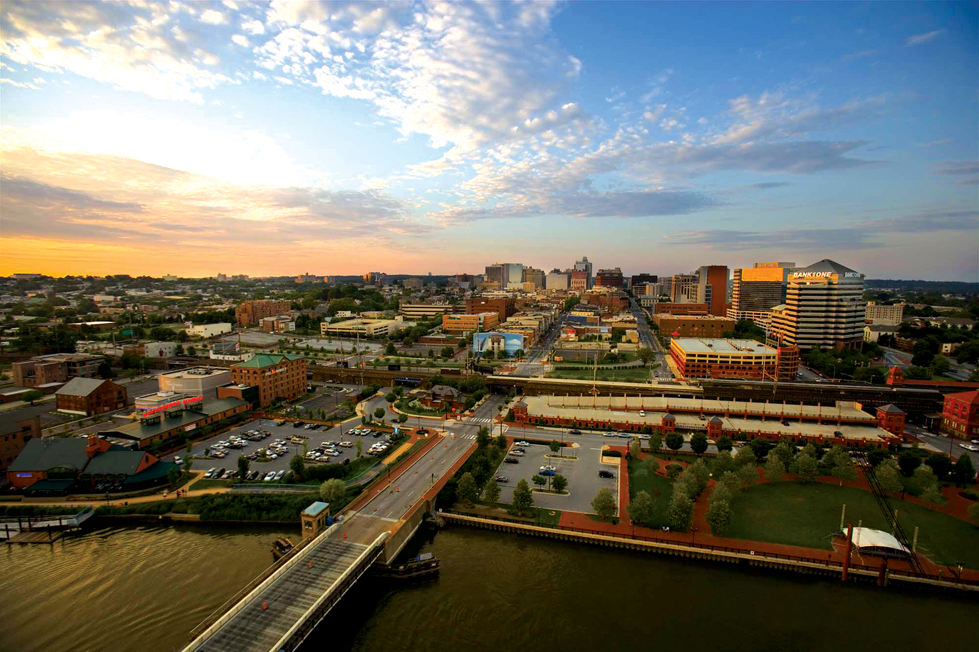 Birds eye view of Downtown Wilmington, DE - MKT Apartment Homes