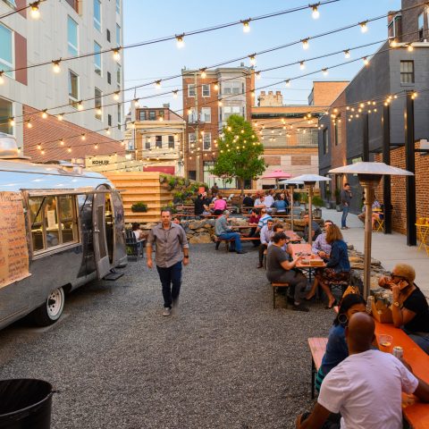 Makers Alley Bar located near MKT street apartments in Wilmington Delaware